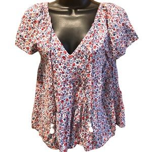 Old Navy Floral Patterned Summer Blouse. Size XS